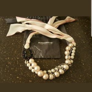 Subversive Pearl Retro Style Necklace